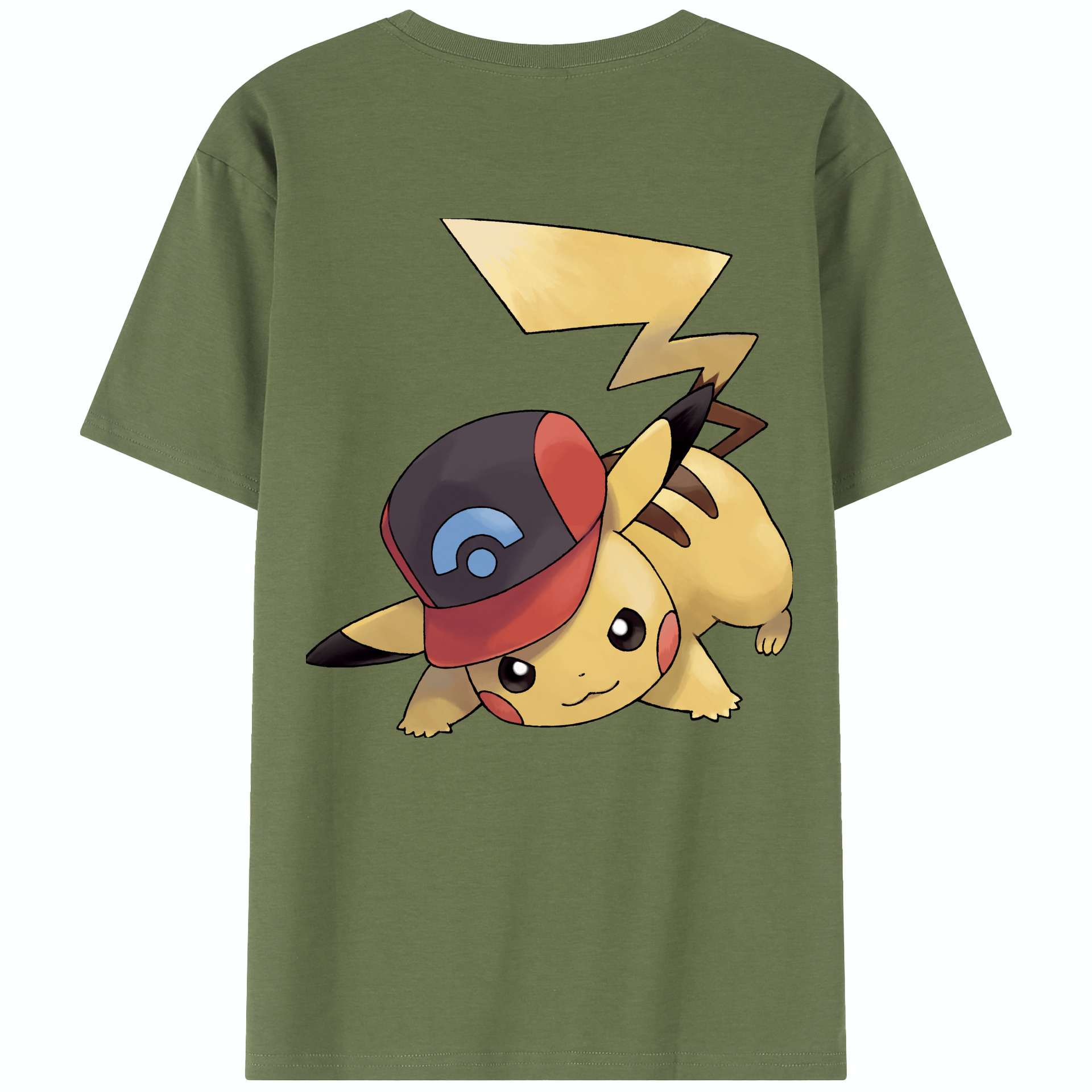 （画像用） ポケットモンスター Pokémon 綿100％半袖Tシャツ（背面プリント）